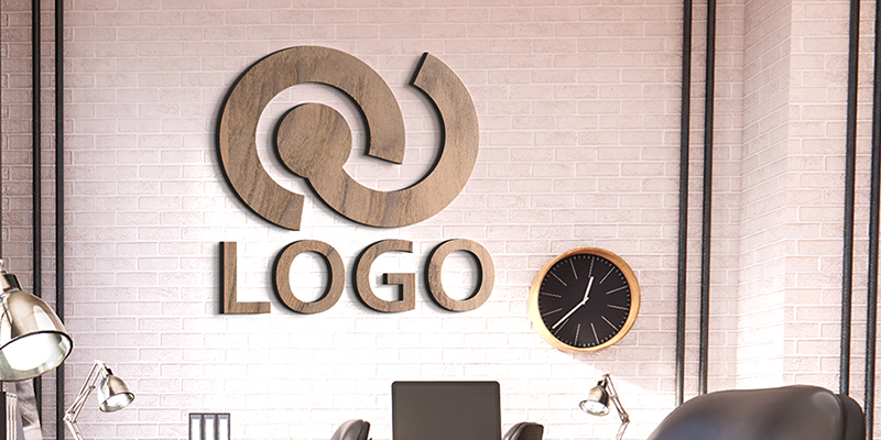 Tre-logo-skilt