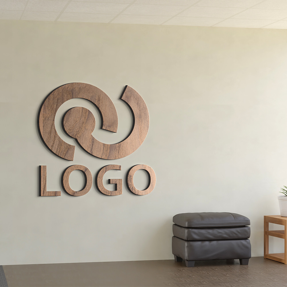 Tre-logo-skilt